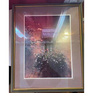 Framed Floral Window Box Print – Vibrant, Large, Elegant Wall Art